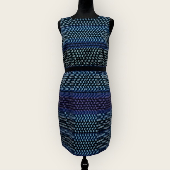 Loft Ann Taylor Small Geometric Tank Dress - Picture 2 of 8